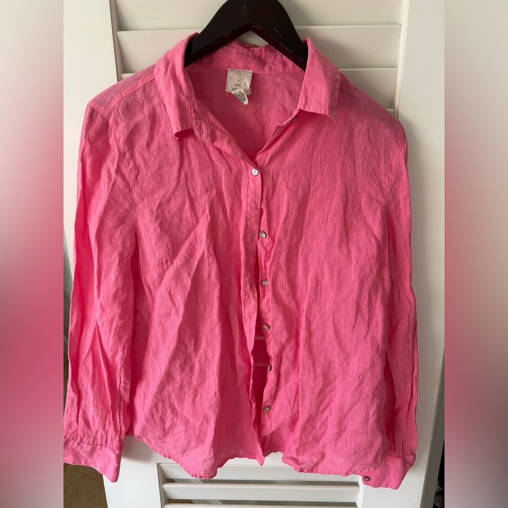 Joie linen Pink Button-Up Shirt